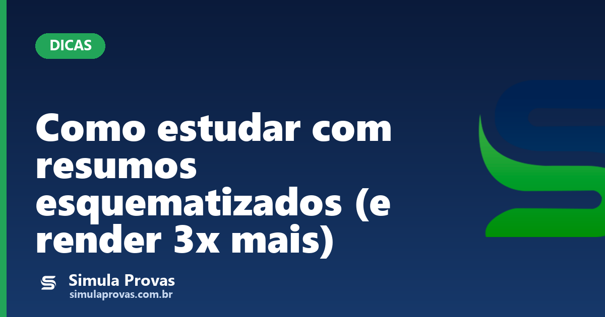 Como estudar com resumos esquematizados (e render 3x mais)