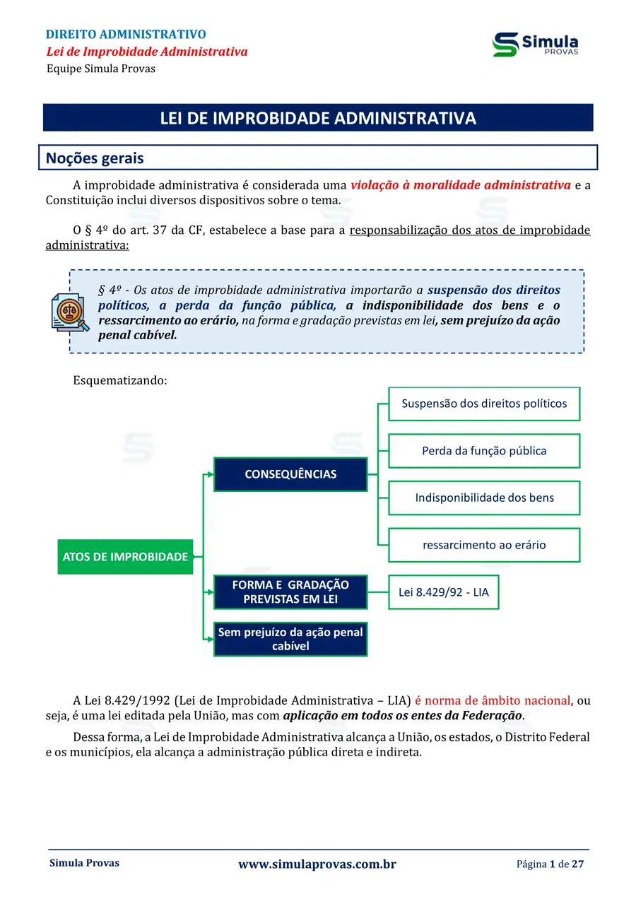 Resumo — Direito Administrativo — GCM Aracaju 2026